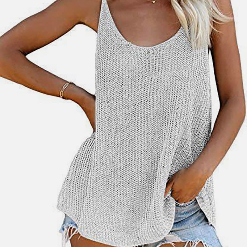 SM-K0065 Uネック薄手ゆったりニットベスト SM-K0065 Uネック薄手ゆったりニットベスト