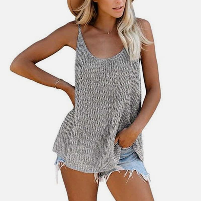 SM-K0065 Uネック薄手ゆったりニットベスト SM-K0065 Uネック薄手ゆったりニットベスト