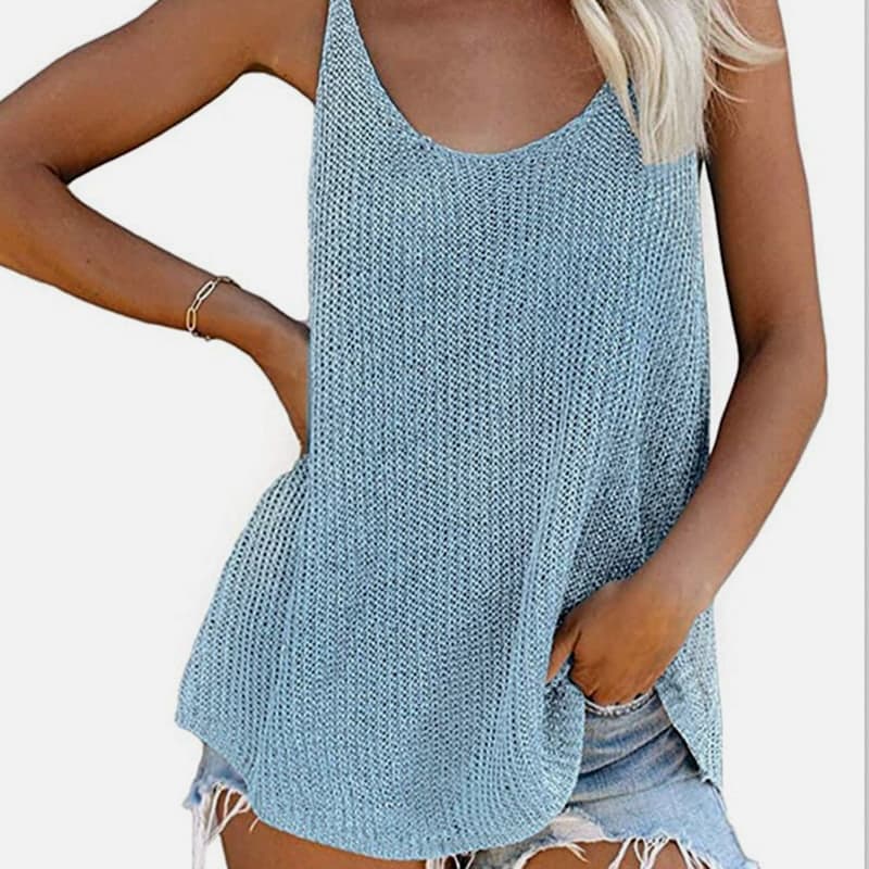 SM-K0065 Uネック薄手ゆったりニットベスト SM-K0065 Uネック薄手ゆったりニットベスト