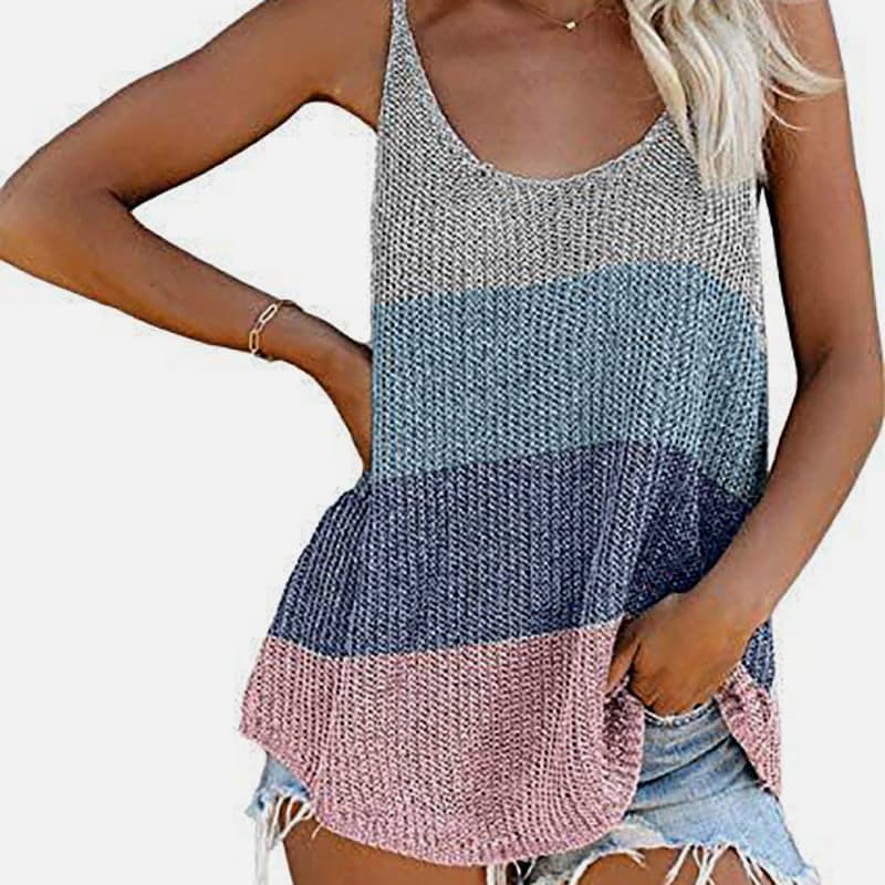 SM-K0065 Uネック薄手ゆったりニットベスト SM-K0065 Uネック薄手ゆったりニットベスト